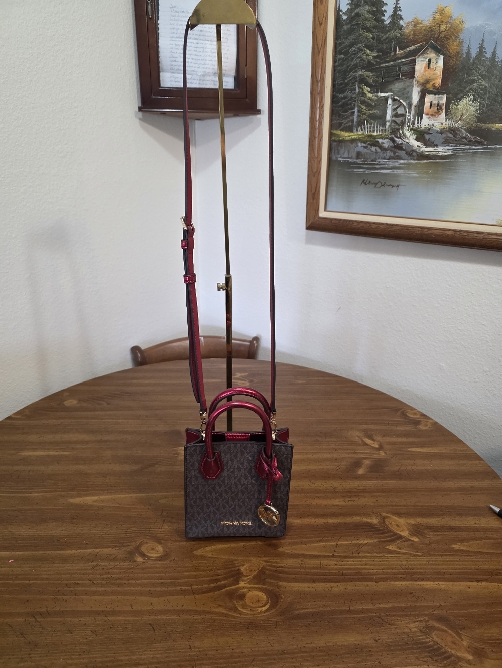 Michael Kors Mercer,EXTRA Small Signature Logo Crossbody - Picture 2 of 9